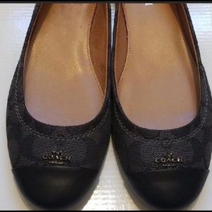 Coach black flats
